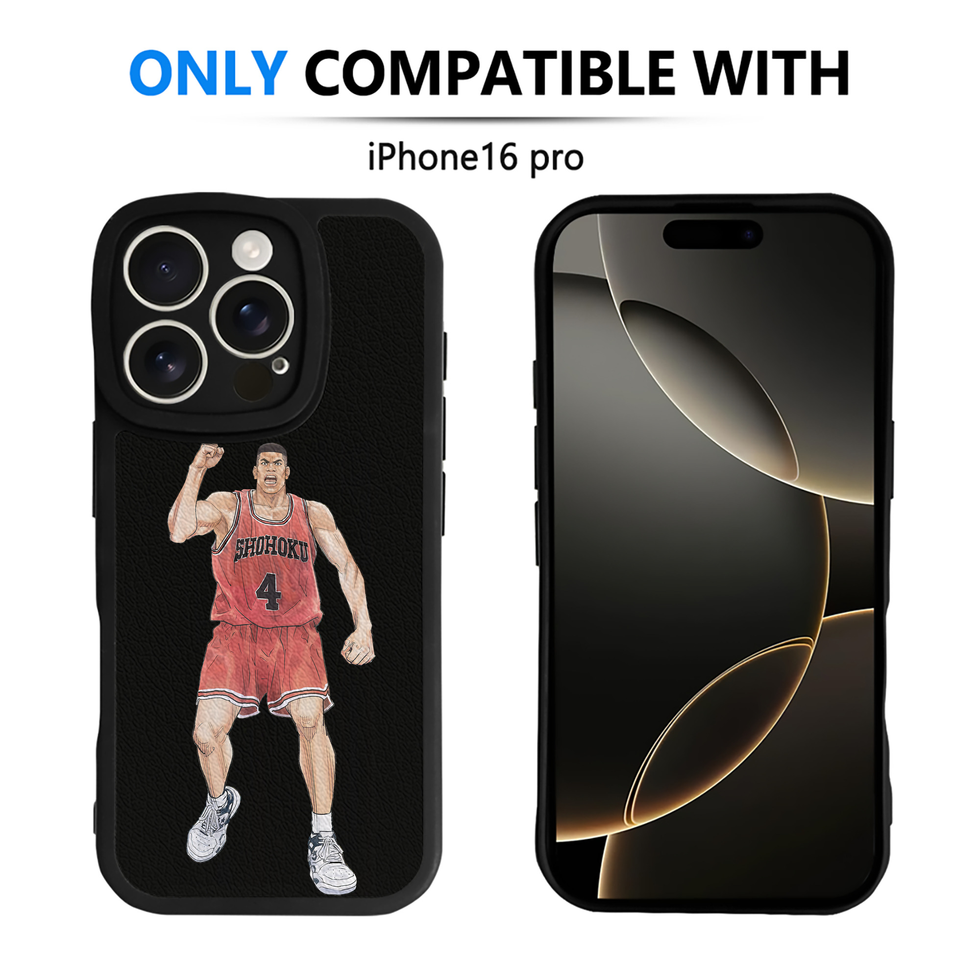（画像用） SLAM DUNK／スラムダンク 【iPhone 16シリーズ対応】シリコンスマホケース（レザー調） 材質：シリコン